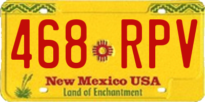 NM license plate 468RPV