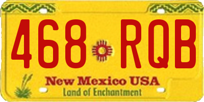 NM license plate 468RQB