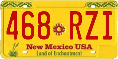 NM license plate 468RZI