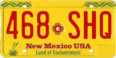 NM license plate 468SHQ