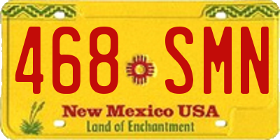 NM license plate 468SMN