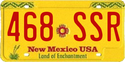 NM license plate 468SSR