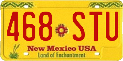 NM license plate 468STU