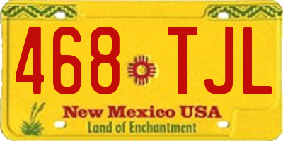 NM license plate 468TJL