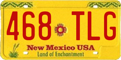NM license plate 468TLG