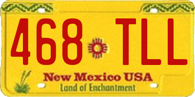 NM license plate 468TLL