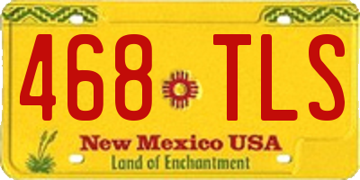 NM license plate 468TLS