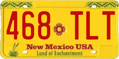 NM license plate 468TLT