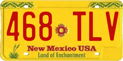 NM license plate 468TLV