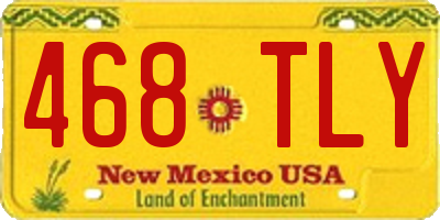 NM license plate 468TLY