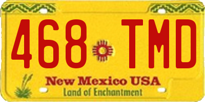 NM license plate 468TMD
