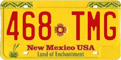 NM license plate 468TMG