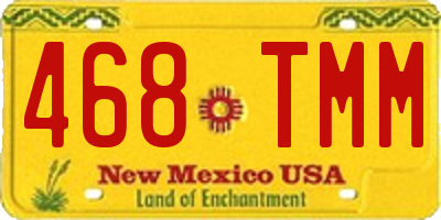 NM license plate 468TMM