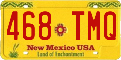 NM license plate 468TMQ