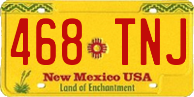 NM license plate 468TNJ