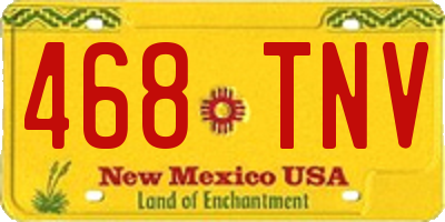 NM license plate 468TNV
