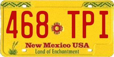 NM license plate 468TPI