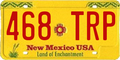 NM license plate 468TRP
