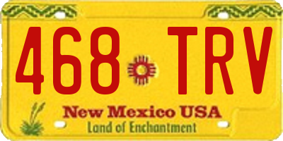 NM license plate 468TRV