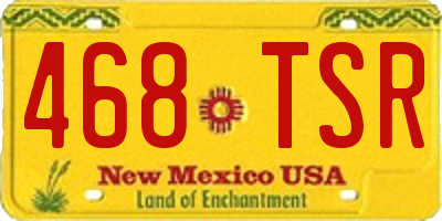 NM license plate 468TSR