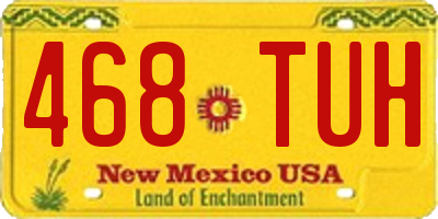 NM license plate 468TUH