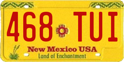 NM license plate 468TUI