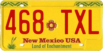 NM license plate 468TXL