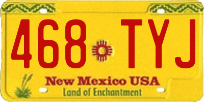 NM license plate 468TYJ
