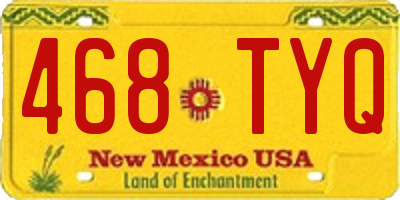 NM license plate 468TYQ