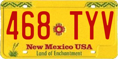 NM license plate 468TYV