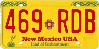NM license plate 469RDB