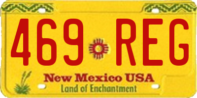 NM license plate 469REG
