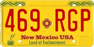 NM license plate 469RGP
