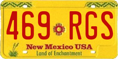 NM license plate 469RGS