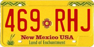 NM license plate 469RHJ