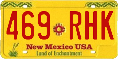 NM license plate 469RHK