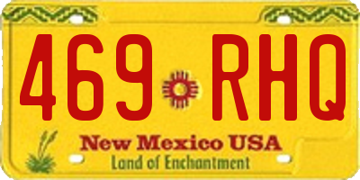NM license plate 469RHQ