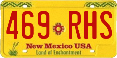 NM license plate 469RHS
