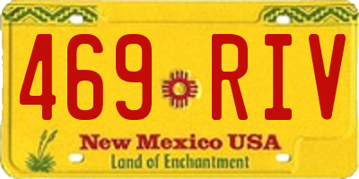NM license plate 469RIV