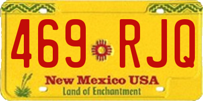 NM license plate 469RJQ
