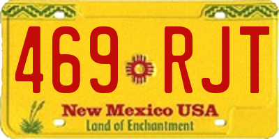 NM license plate 469RJT
