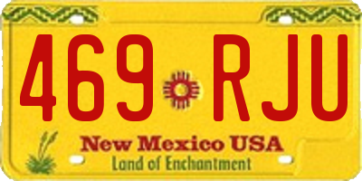 NM license plate 469RJU
