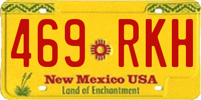 NM license plate 469RKH