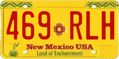 NM license plate 469RLH