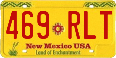 NM license plate 469RLT