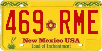 NM license plate 469RME