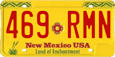NM license plate 469RMN