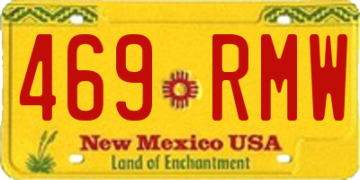 NM license plate 469RMW