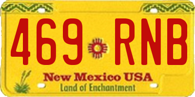 NM license plate 469RNB