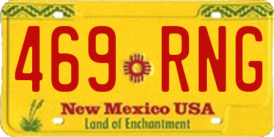 NM license plate 469RNG